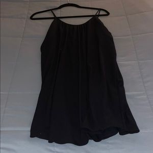 french connection navy flowy dress